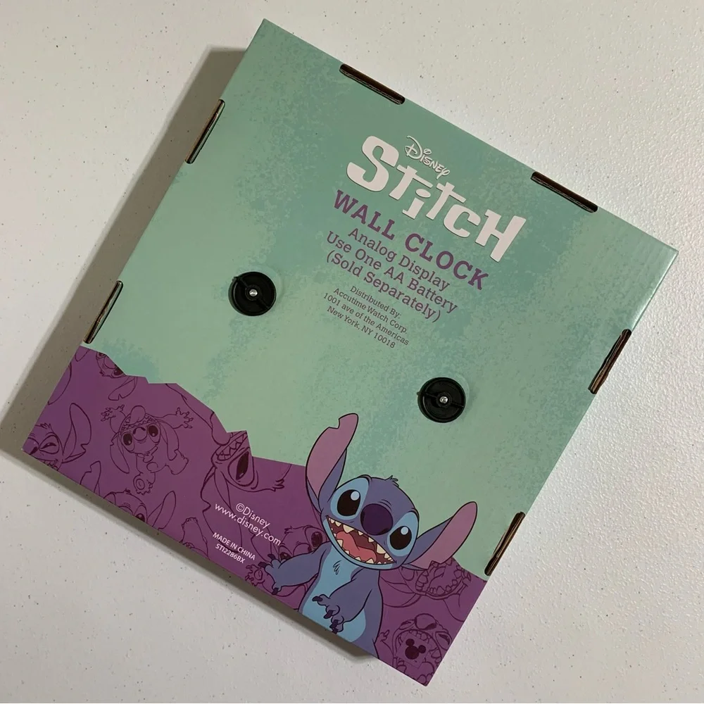 Disney Stitch Analog Wall Clock-NIB